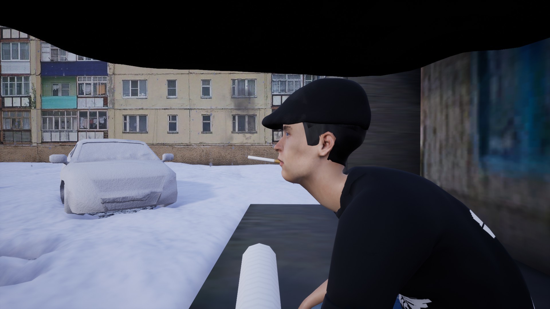 Simulator of Sitting in the Driveway