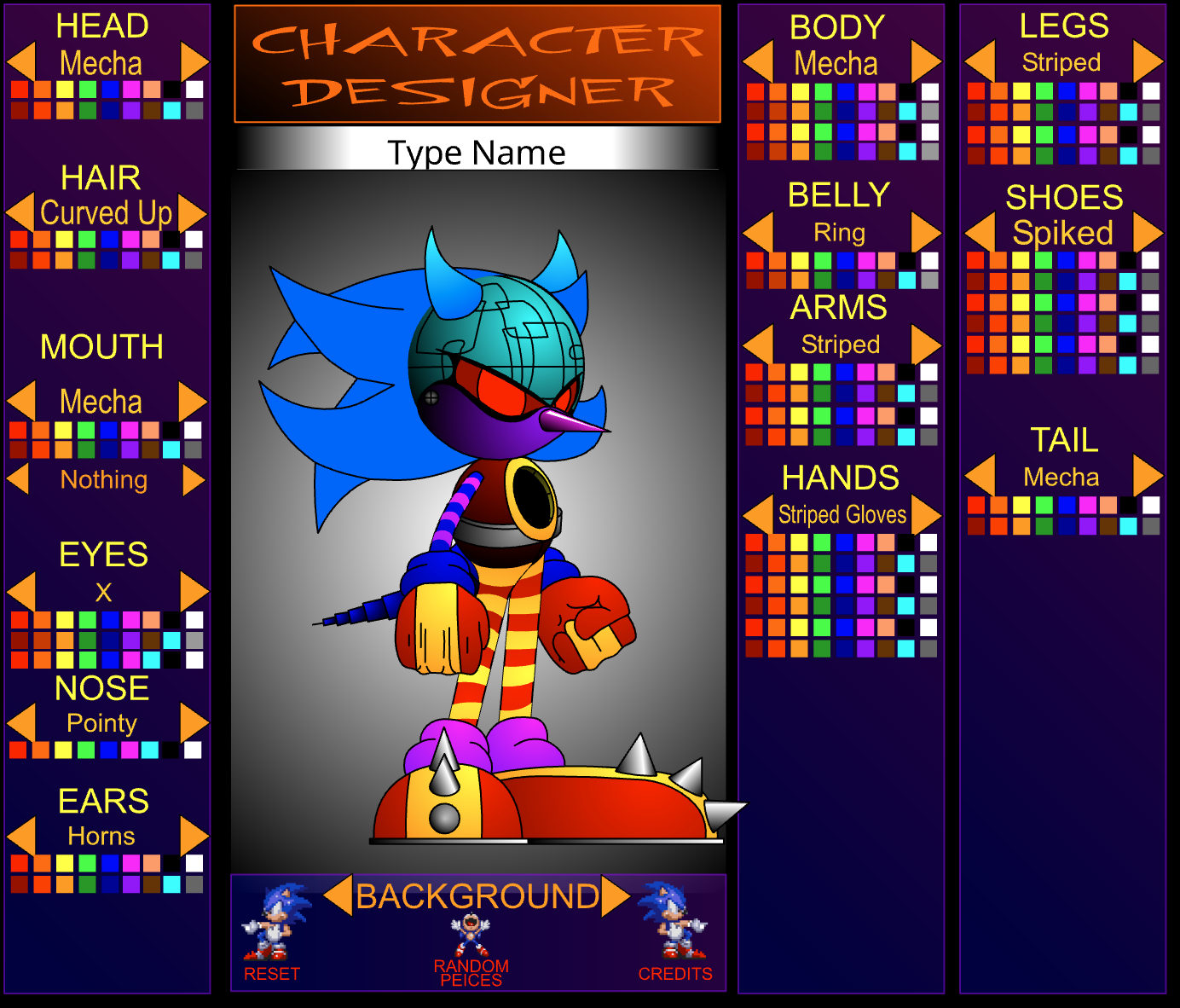 Sonic Character Designer