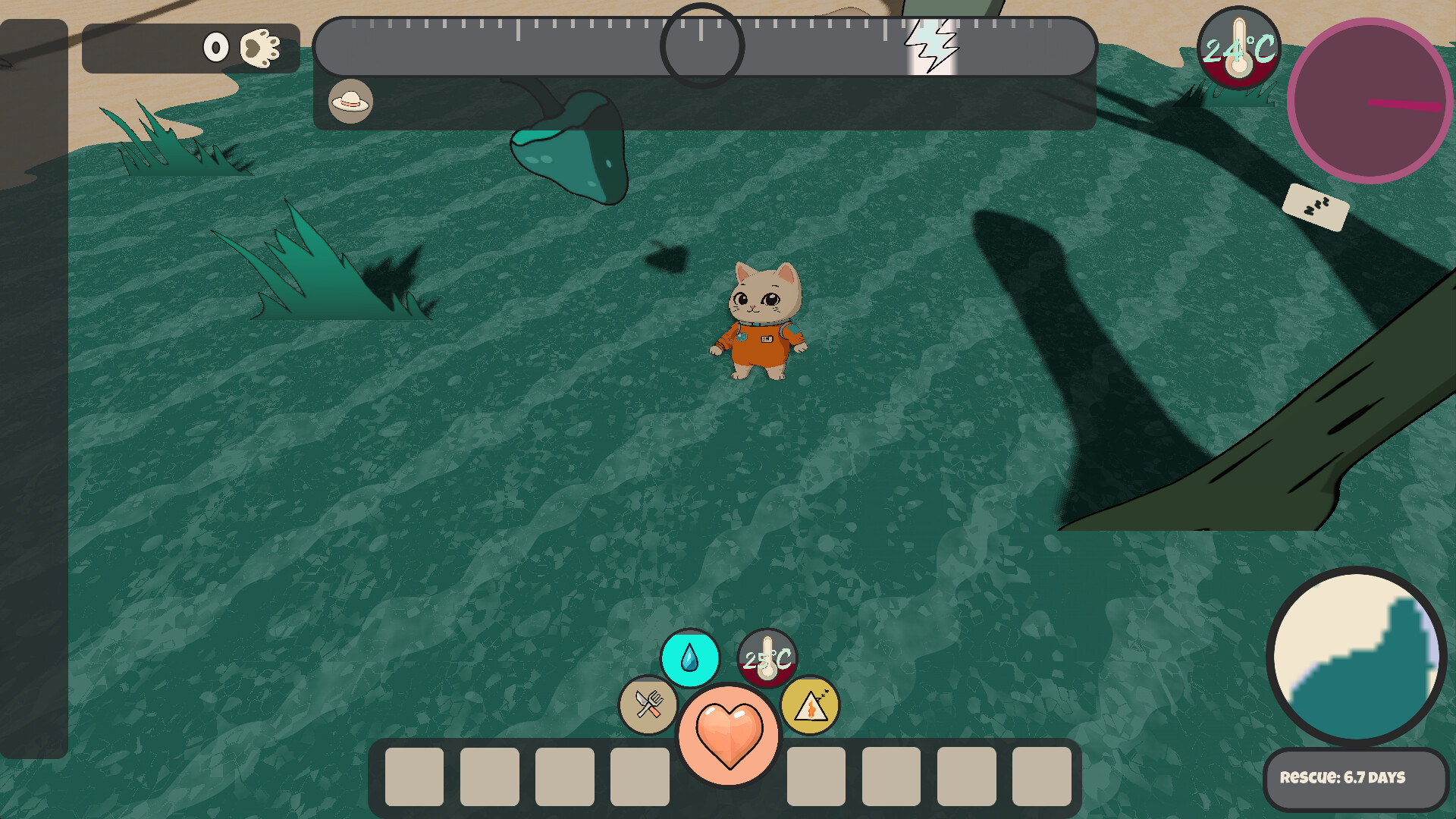 Space Kitten: An Easy Survival Game