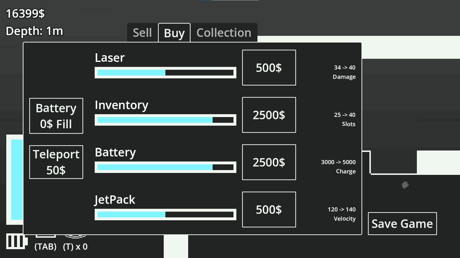 Another Game About Digging a Hole