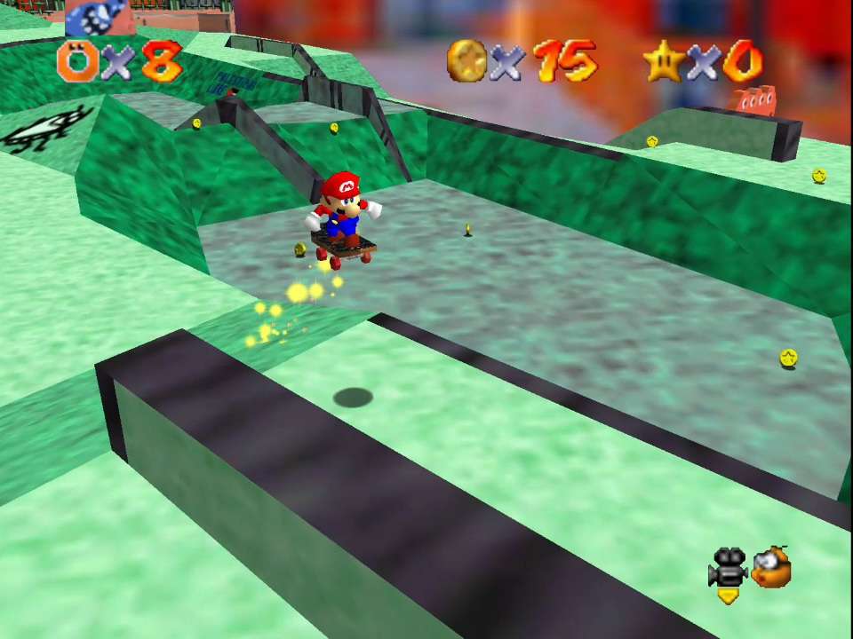 Mario Goes Skateboarding 64