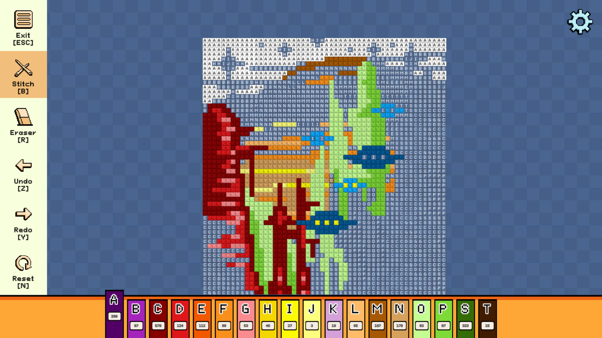 Pixel Cross Stitch: Color by Number – Alien Worlds Pack 3
