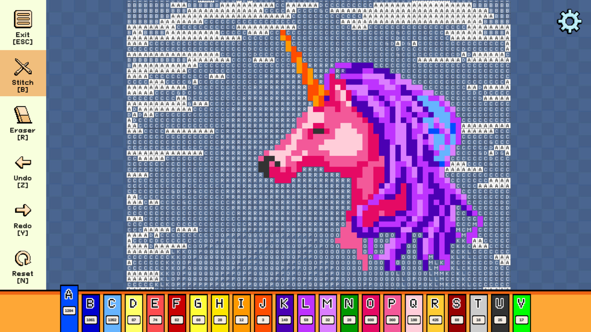 Pixel Cross Stitch: Color by Number – Mythical Monsters Pack