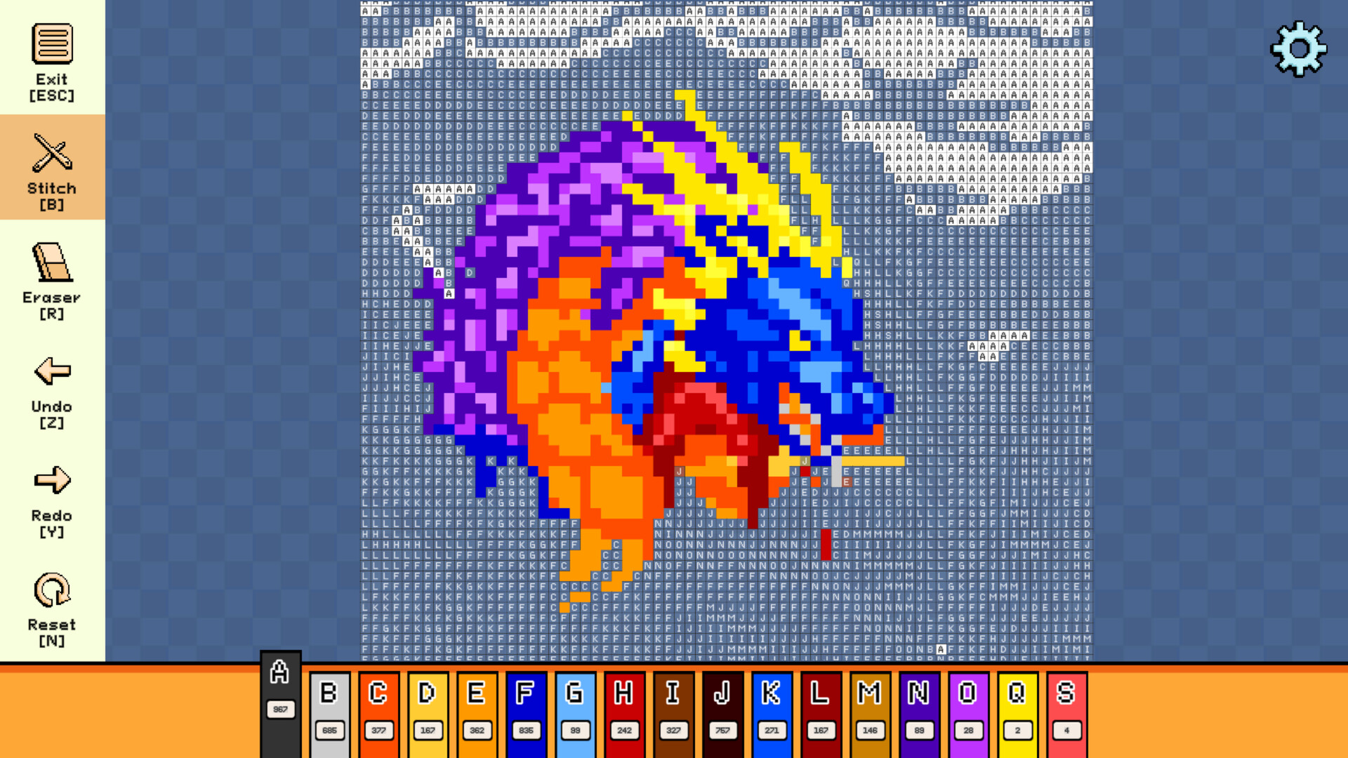 Pixel Cross Stitch: Color by Number – Mythical Monsters Pack