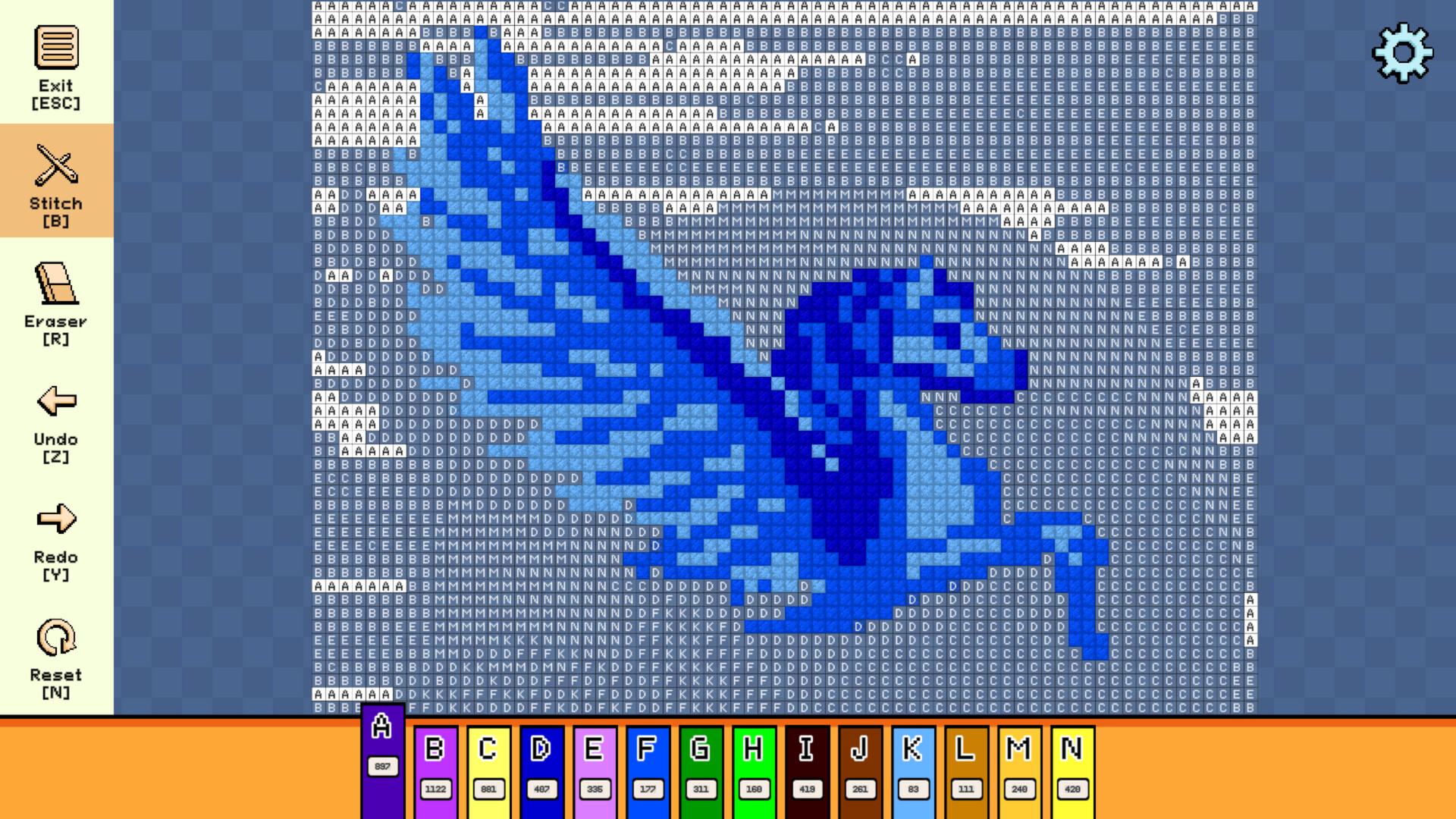 Pixel Cross Stitch: Color by Number – Mythical Monsters Pack