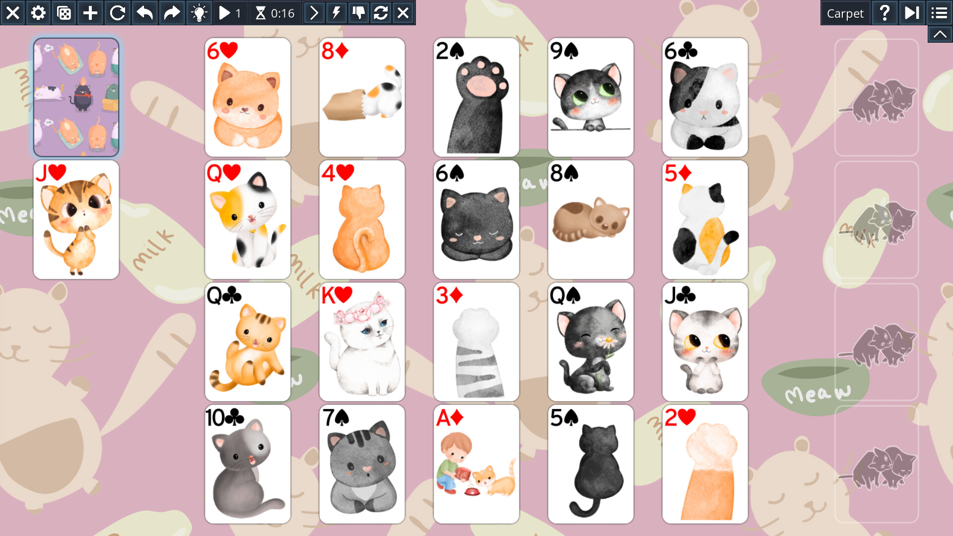Free Solitaire: Cats