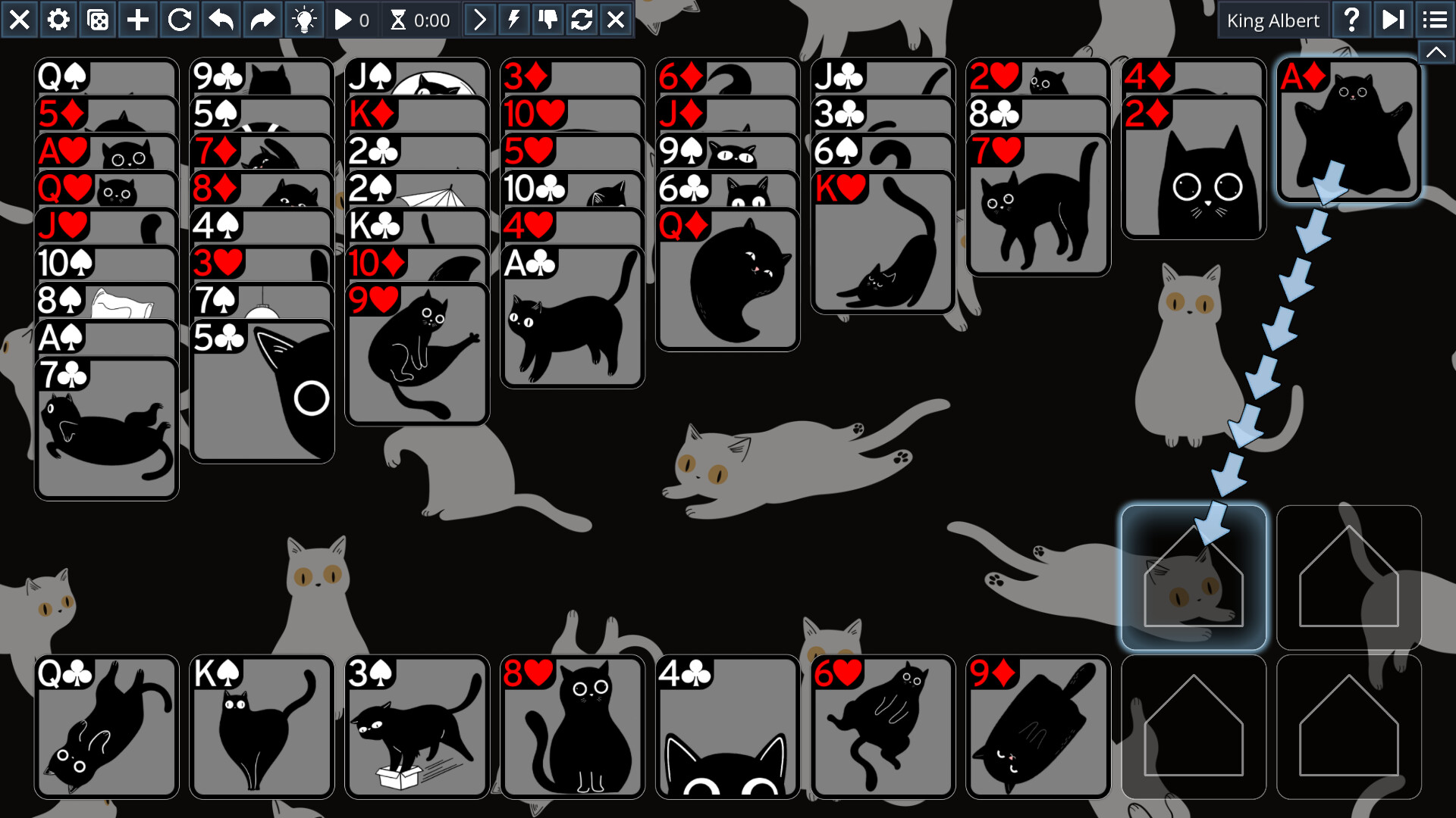 Free Solitaire: Cats