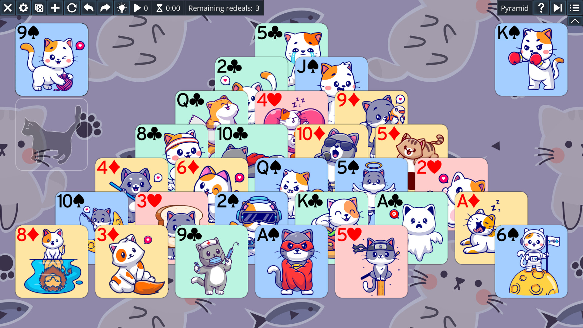 Free Solitaire: Cats