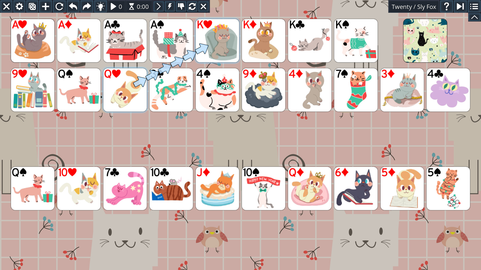 Free Solitaire: Cats