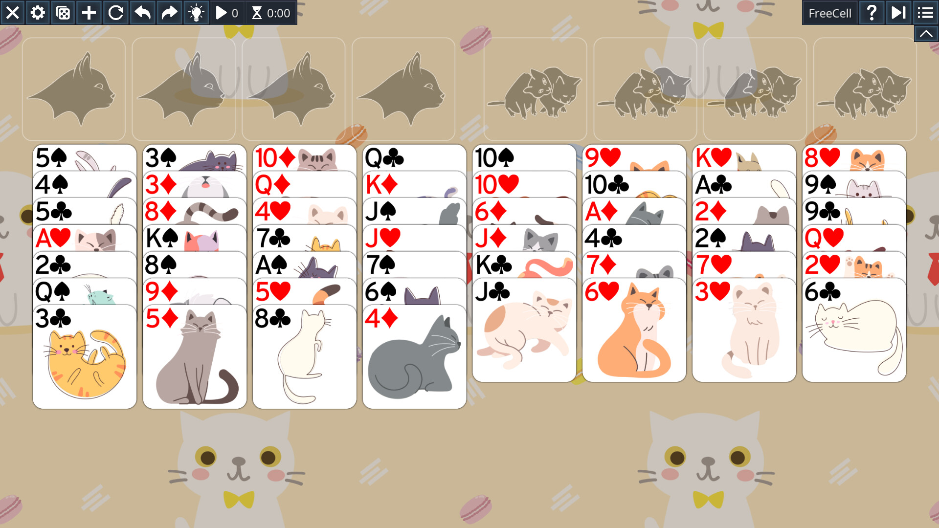 Free Solitaire: Cats