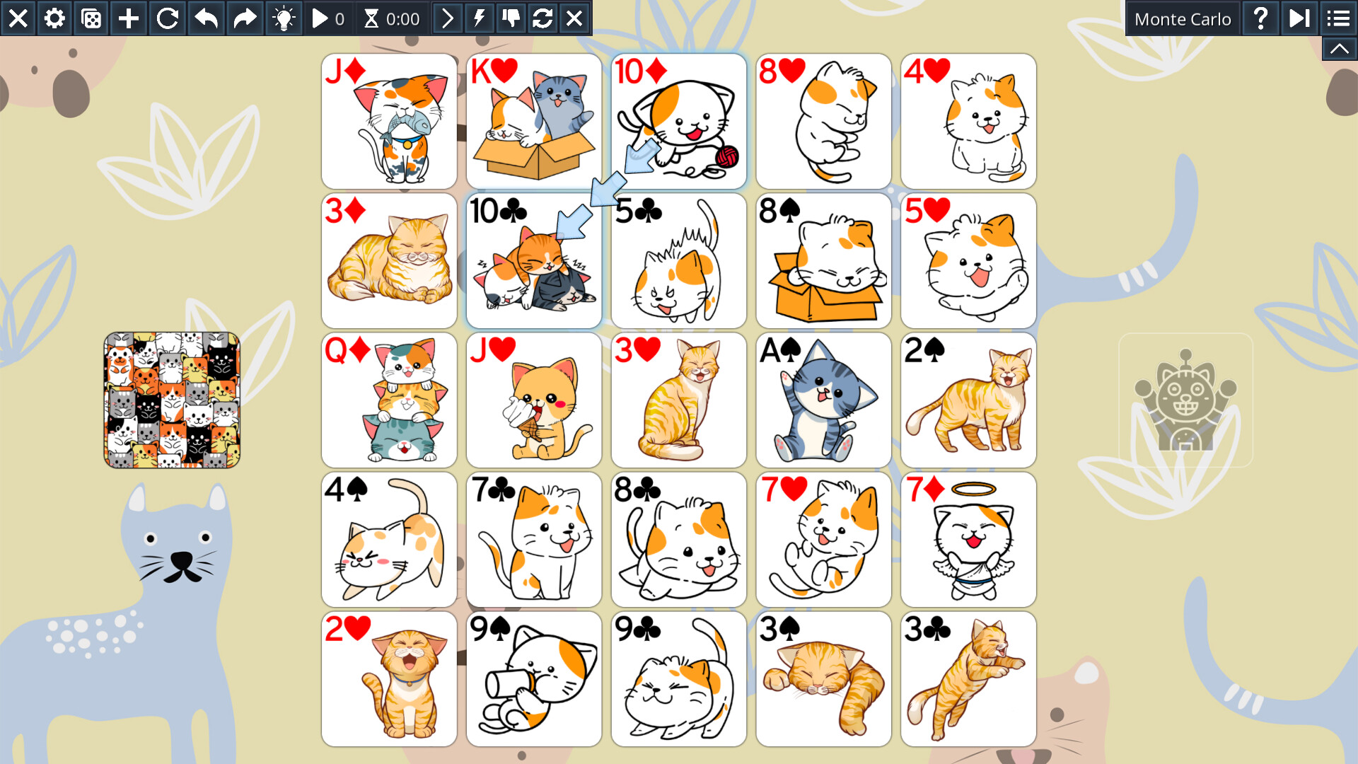 Free Solitaire: Cats