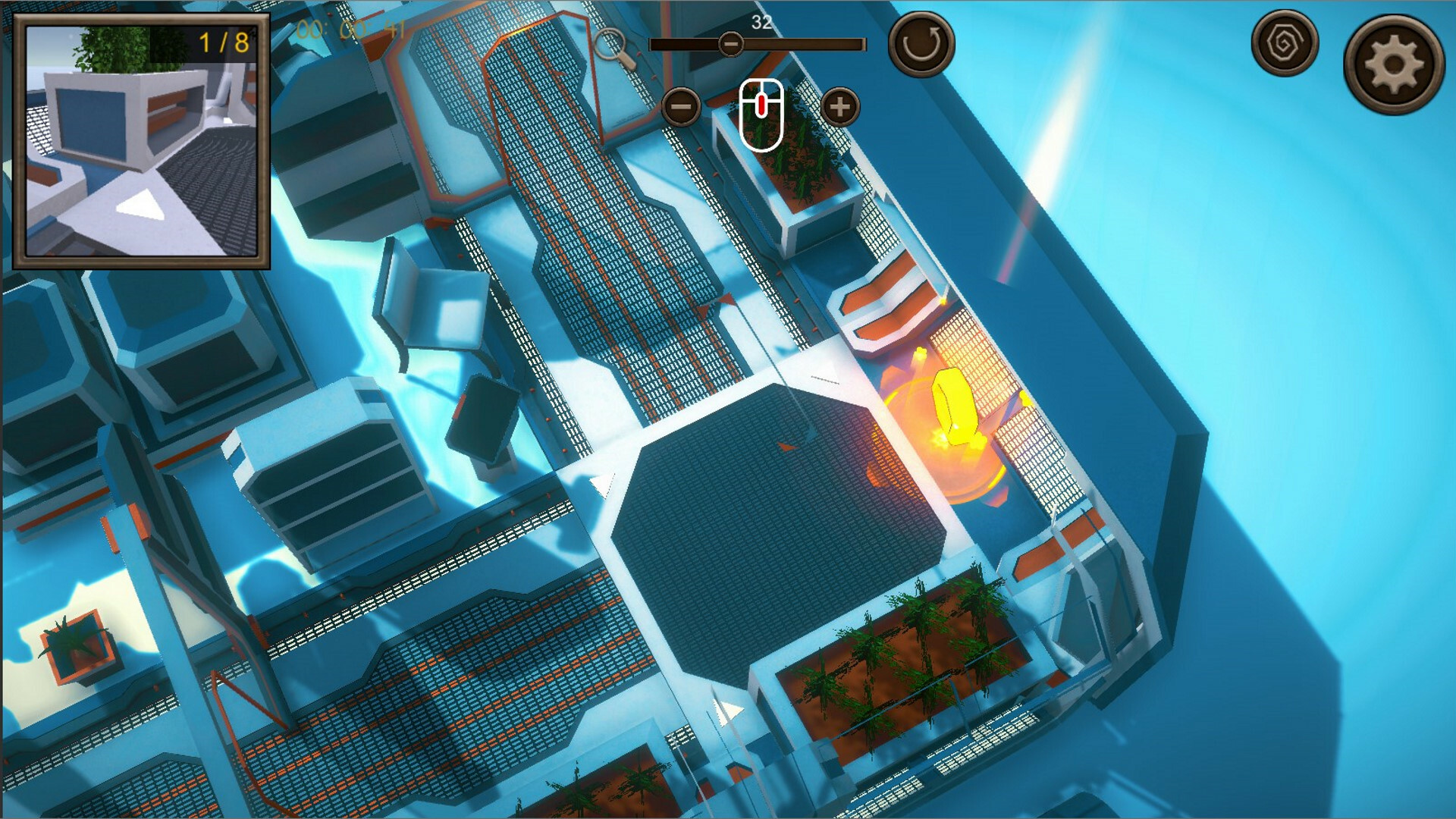 Hidden Space Station Top-Down 3D