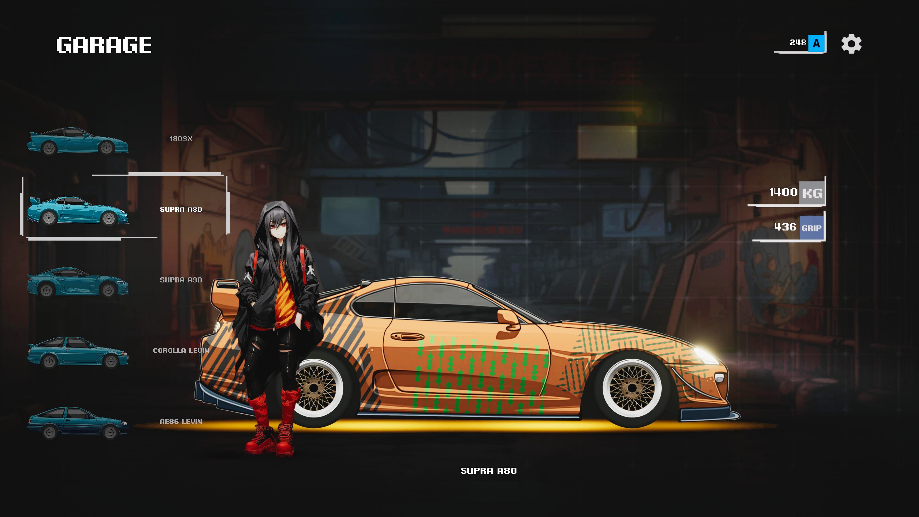 JDM Pixel Street Car Racing