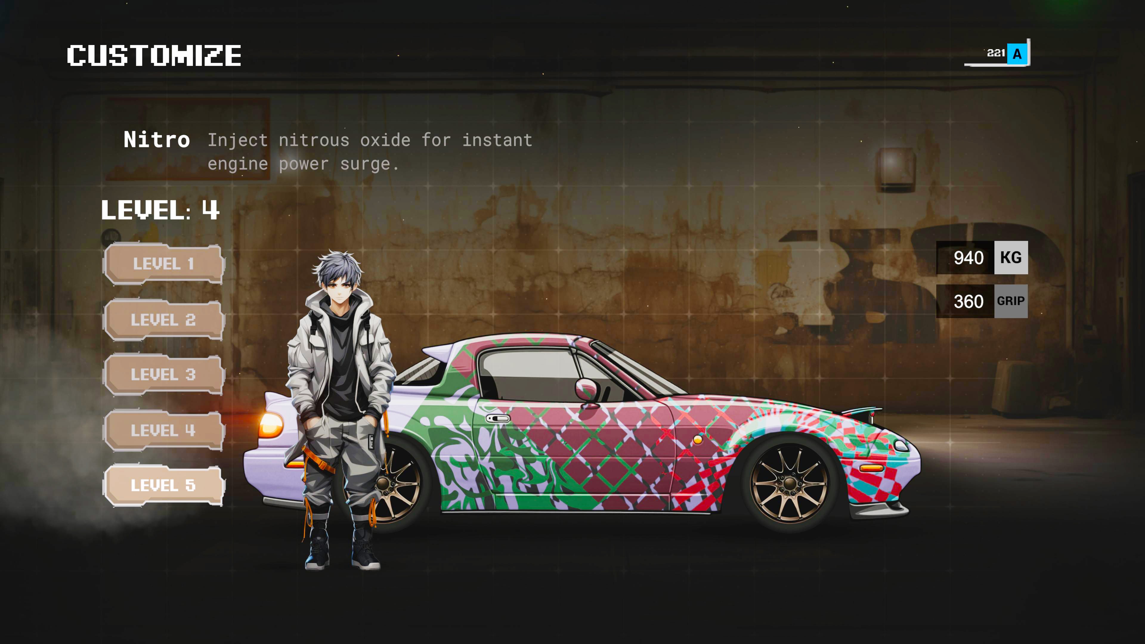 JDM Pixel Street Car Racing