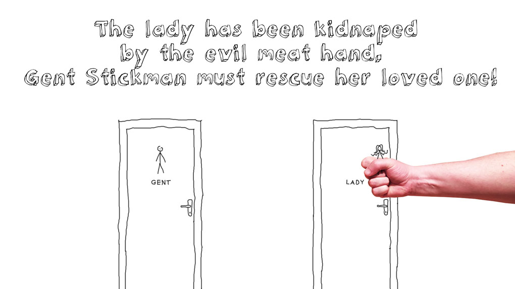 Gent Stickman vs Evil Meat Hand