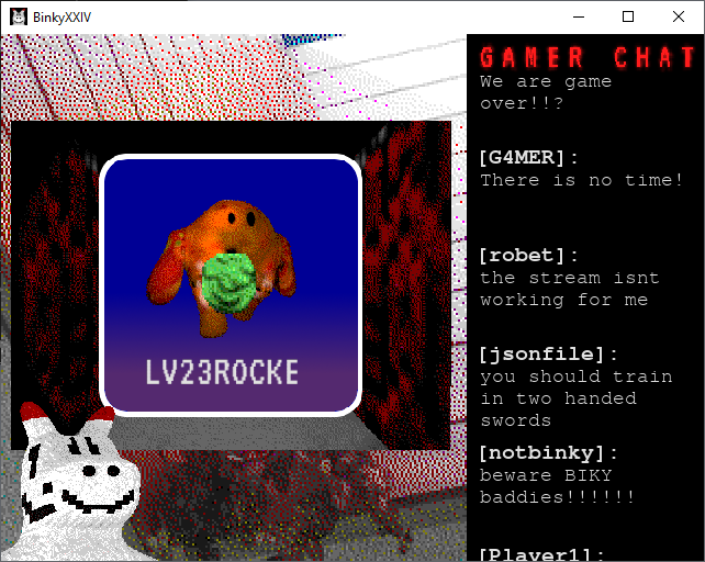 Binky XXIV: Game Streamer “Binky” Plays Grotto of the Grebulons