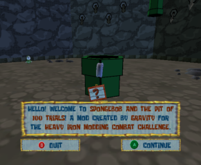 SpongeBob and the Pit of 100 Trials