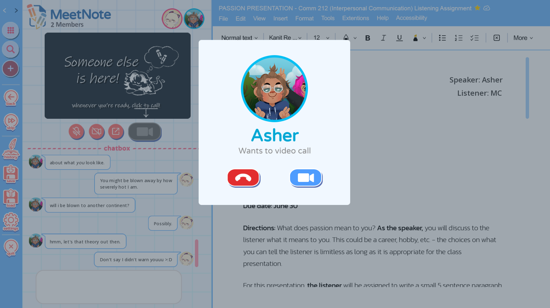 Assignment Due: Project Blue