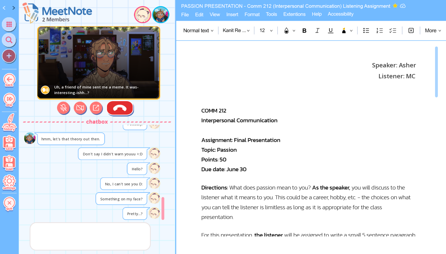 Assignment Due: Project Blue