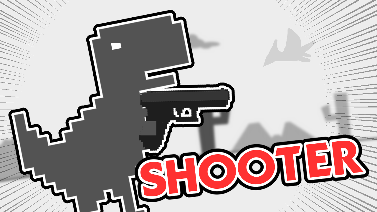Google Dinosaur Shooter