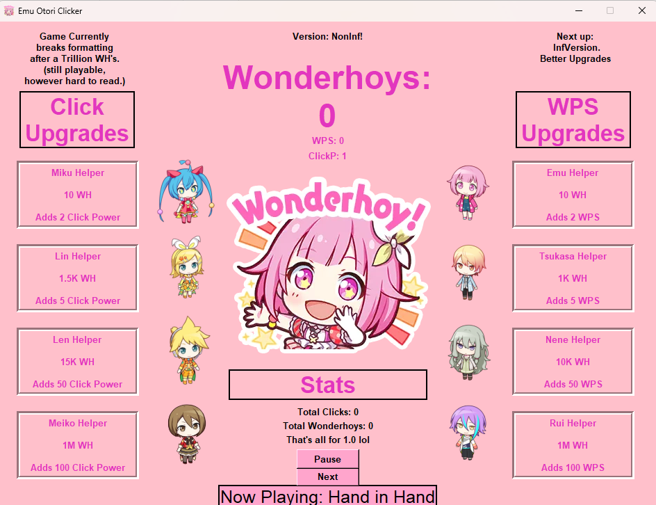 Emu Otori Clicker
