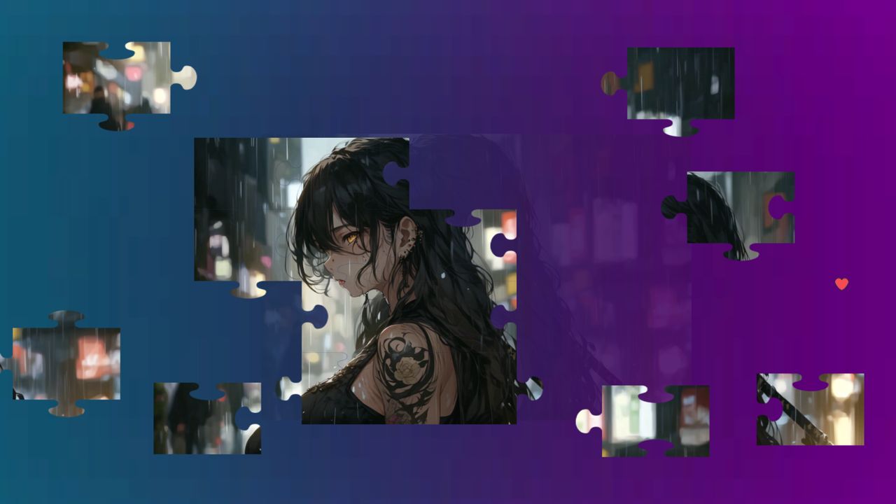 Beautiful Anime Puzzles: Rainy Days