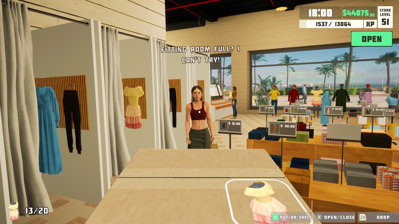 SiMarket Cloth Store Simulator