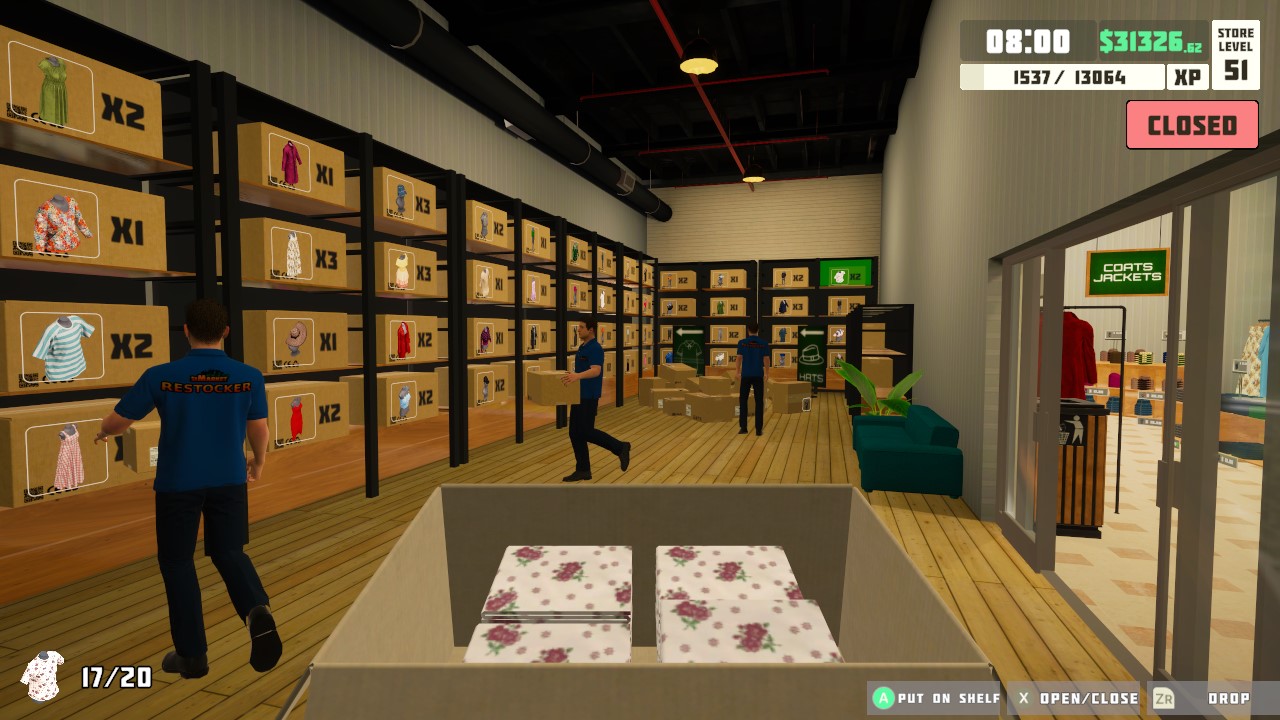 SiMarket Cloth Store Simulator