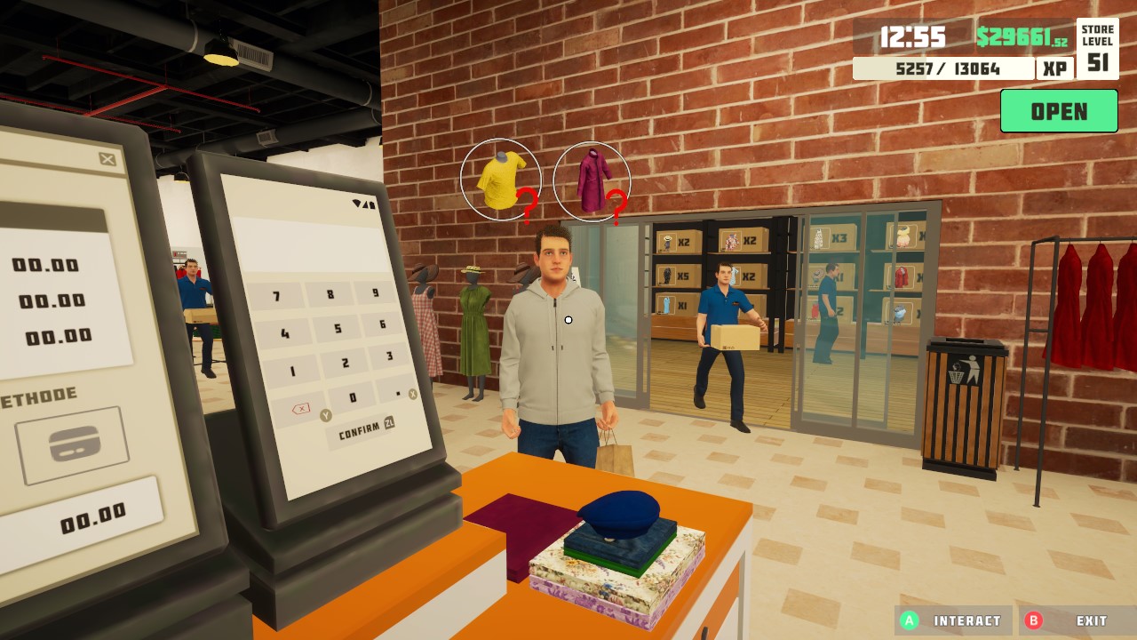 SiMarket Cloth Store Simulator