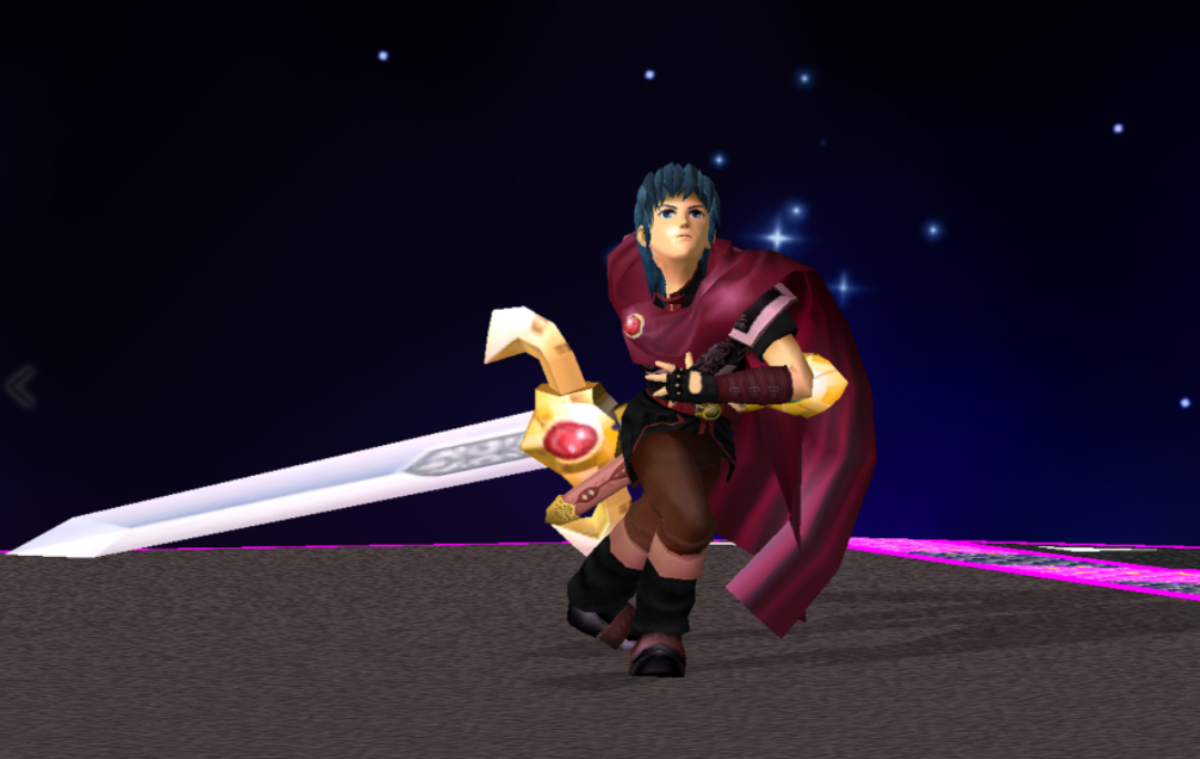 Super Smash Bros. Melee; Marth with a Massive Sword