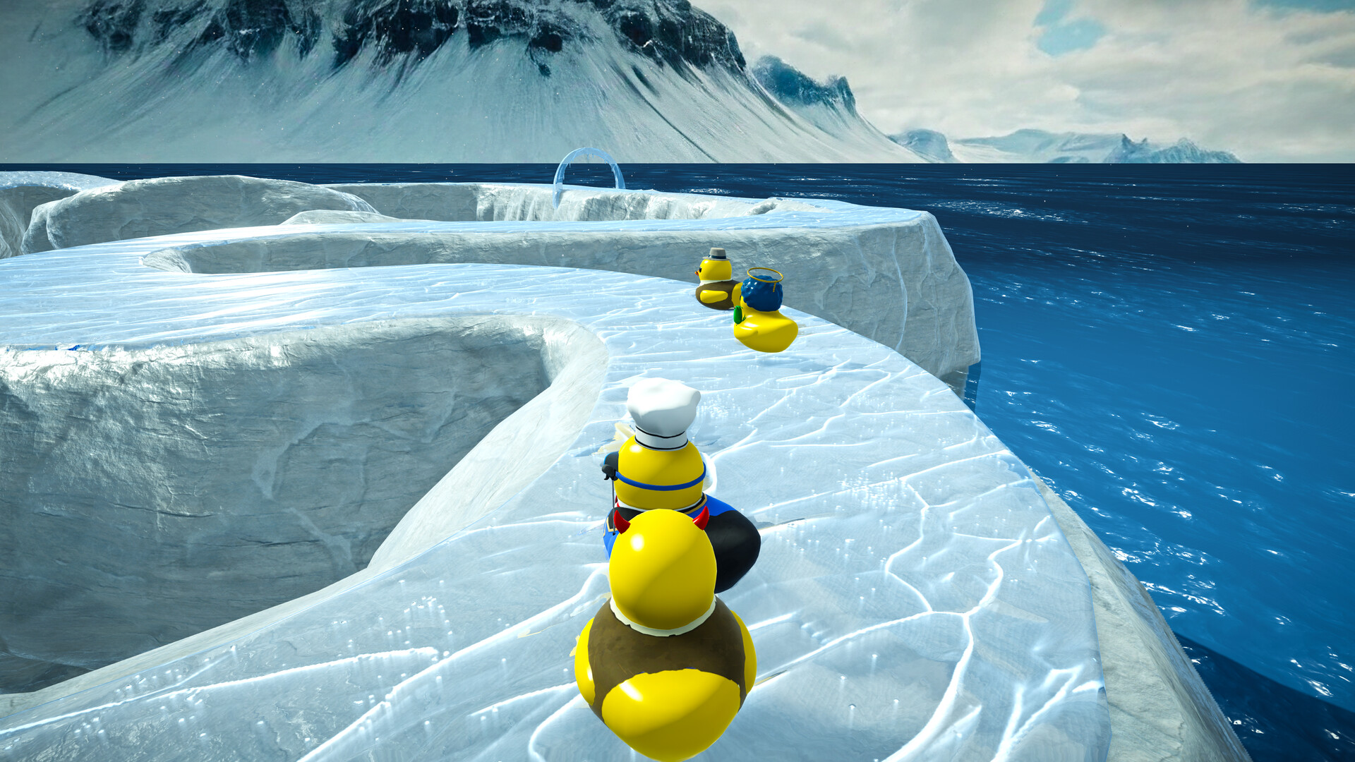 Slowly Sliding Ducks