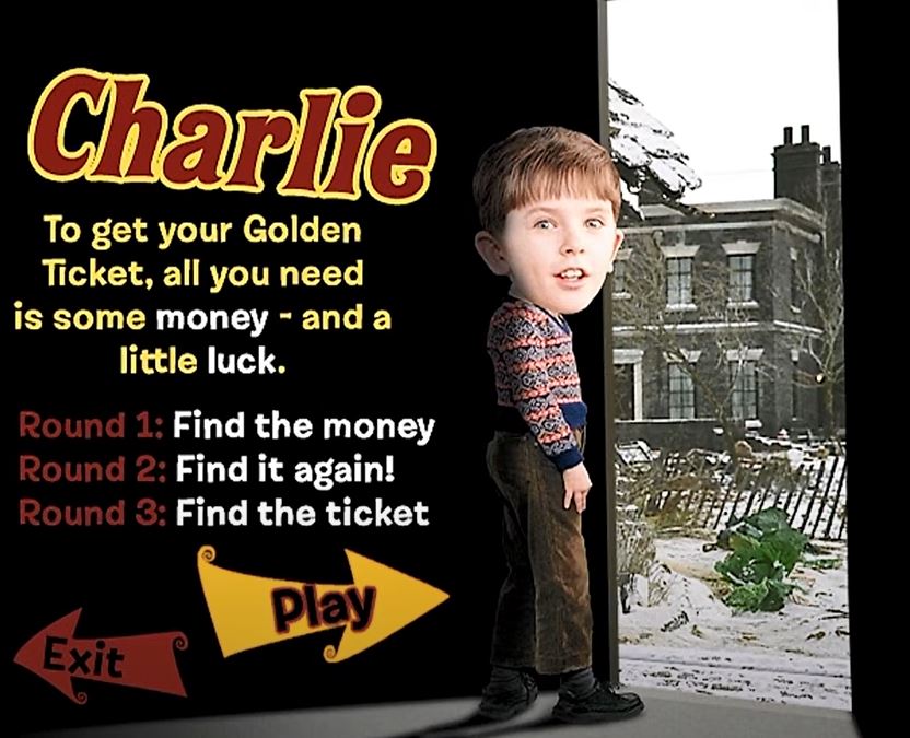 Charlie and The Chocolate Factory DVD Games