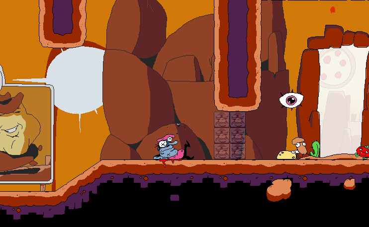 Pizza Tower: Fall Damage