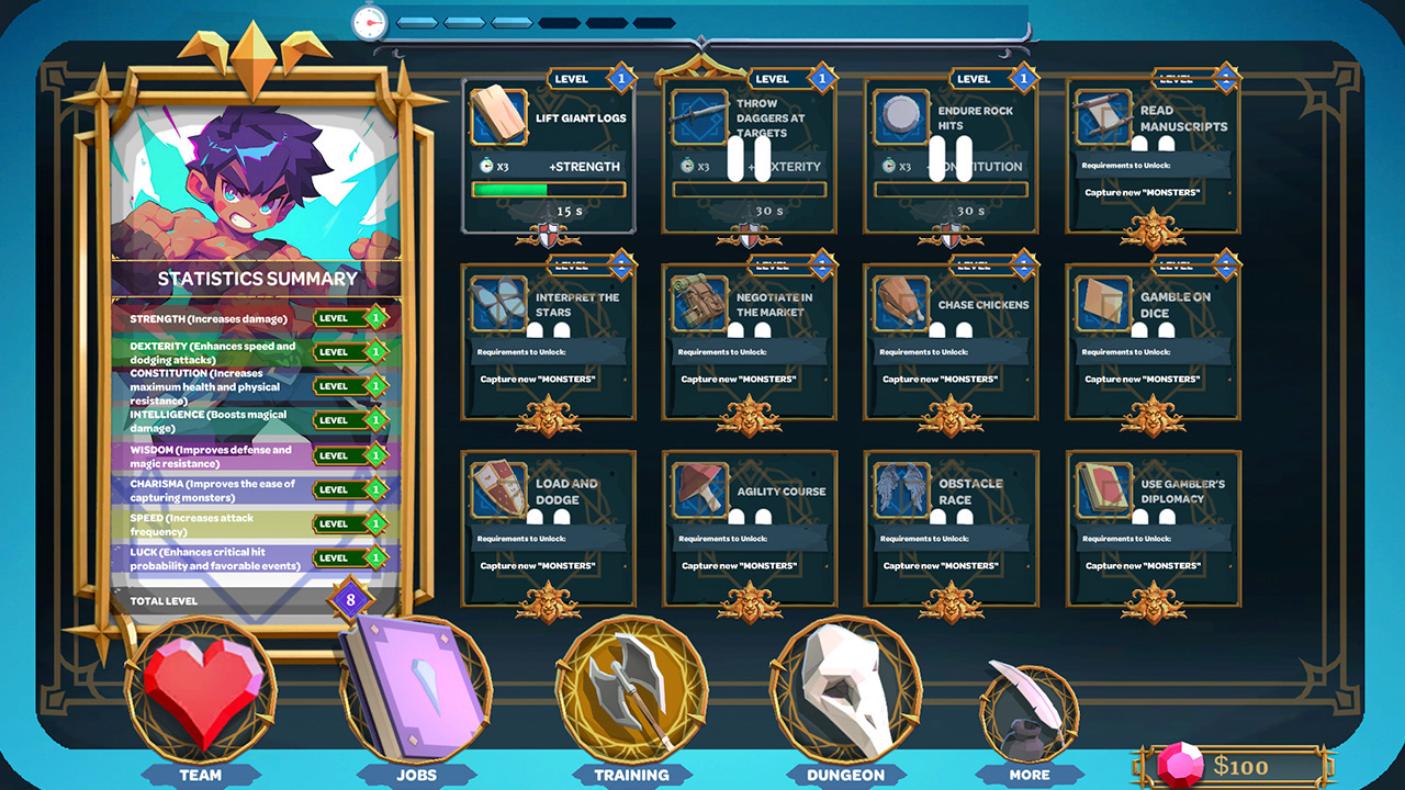 Dungeon of Love: Catch Monsters to Make a Perfect Anime Boyfriend