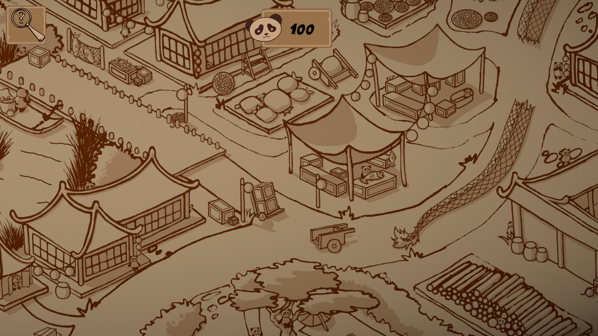 100 Hidden Pandas: Village