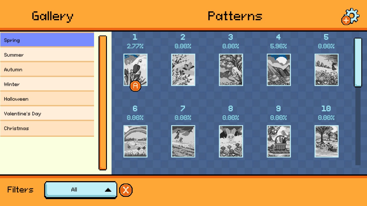 Pixel Cross Stitch Color by Number Seasons Collection