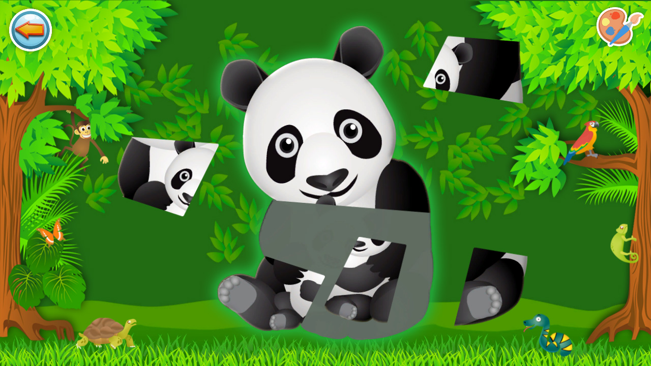 Puzzles &amp; Colors: Games for Kids – Savanna Animals