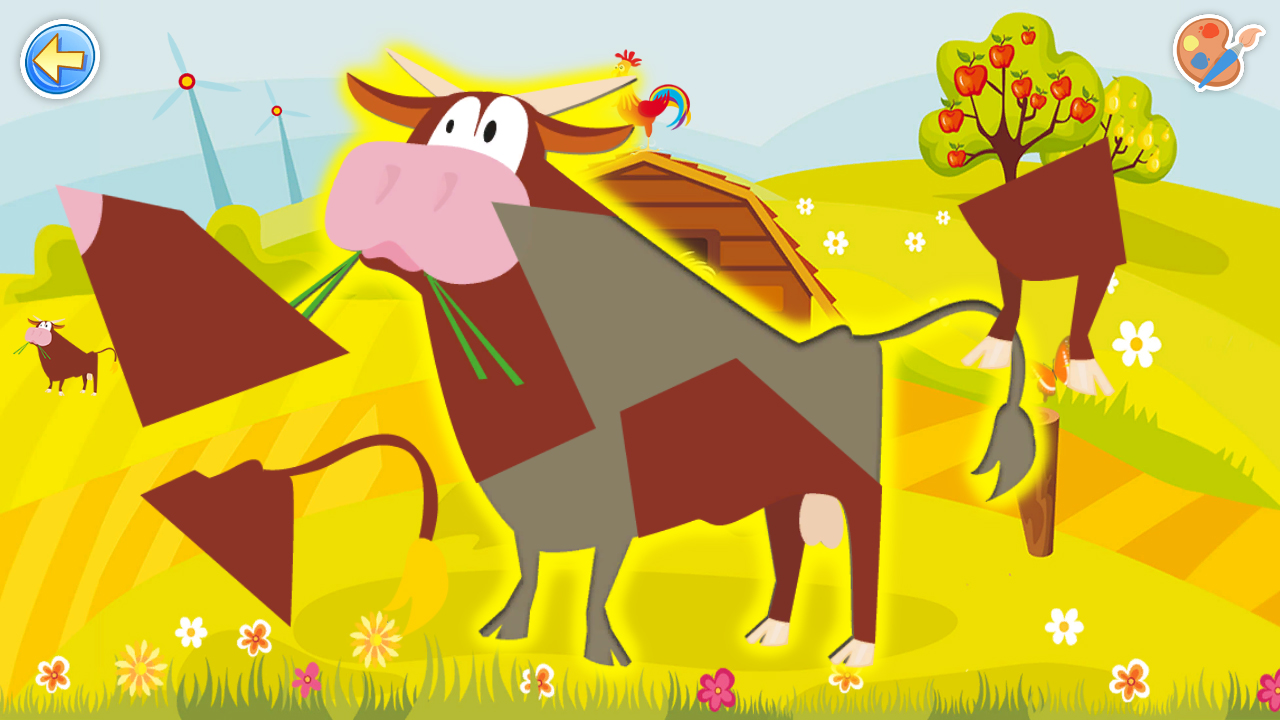 Puzzles &amp; Colors: Games for Kids – Farm Animals