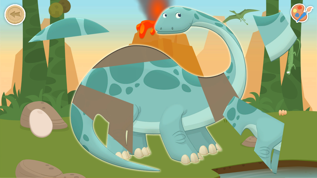 Puzzles &amp; Colors: Games for Kids – Dinosaurs