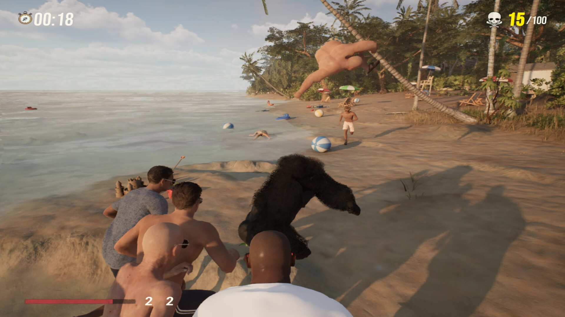 Gorilla Vs 100 Men