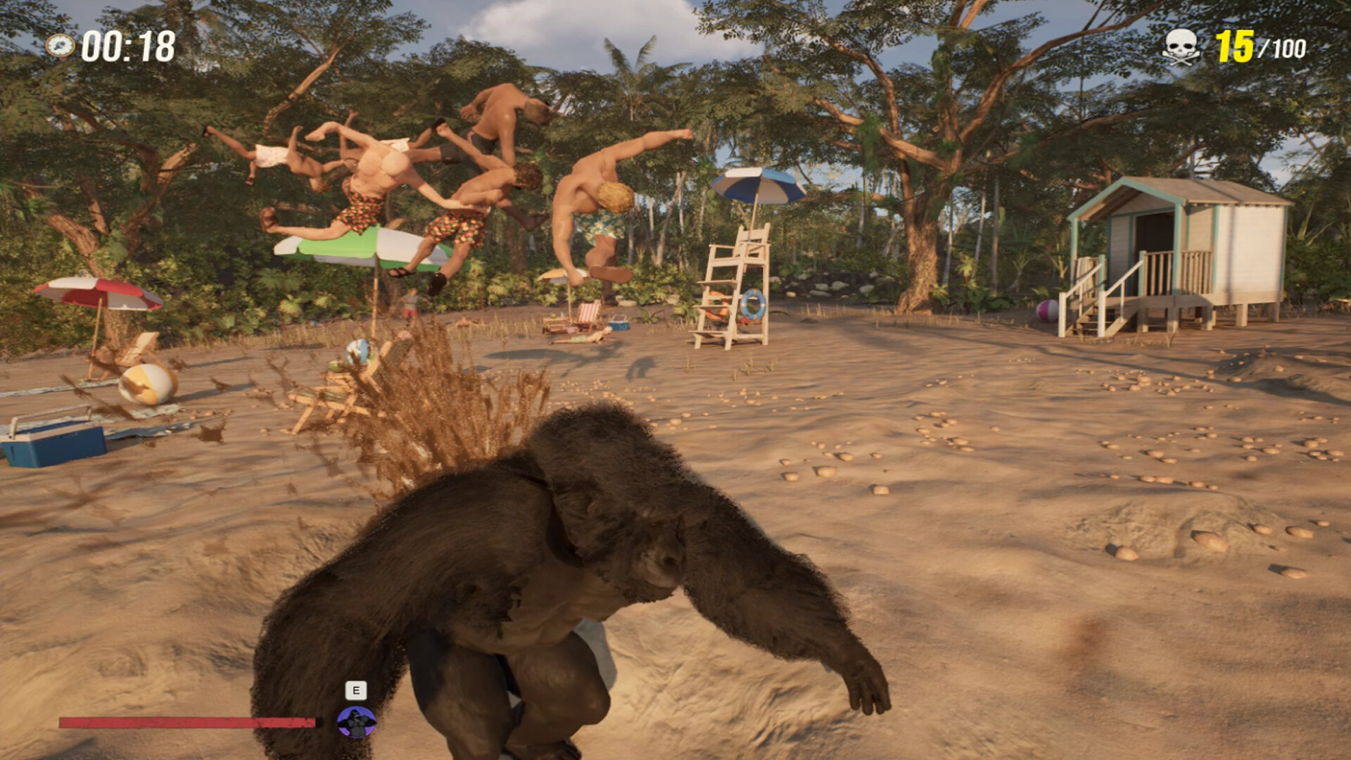 Gorilla Vs 100 Men