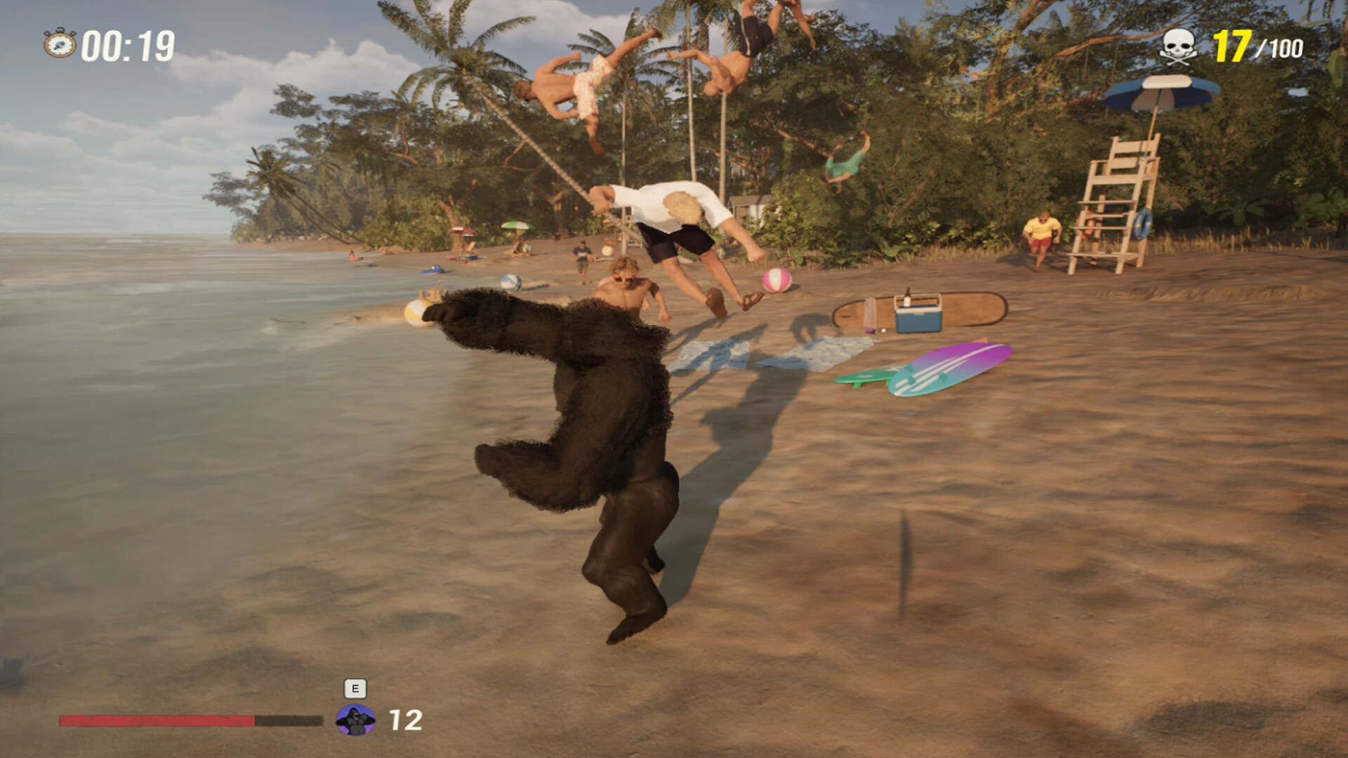 Gorilla Vs 100 Men