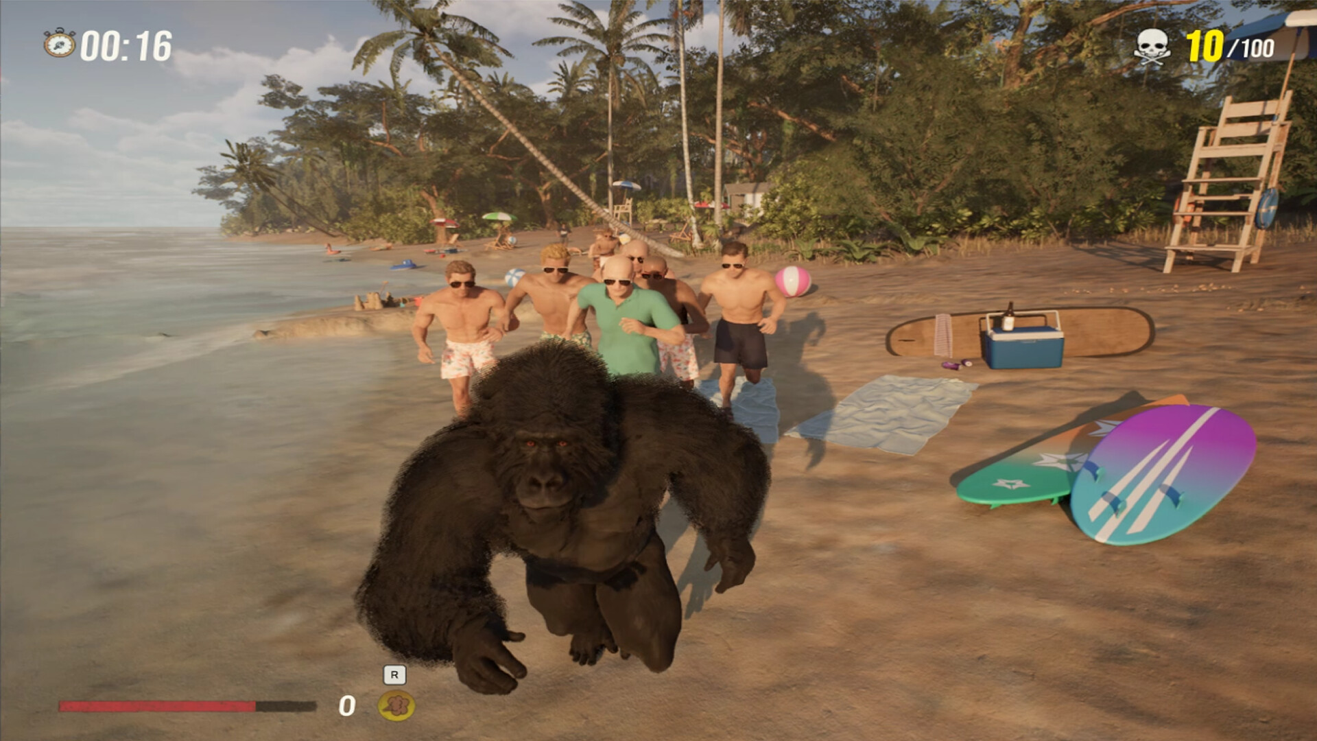 Gorilla Vs 100 Men