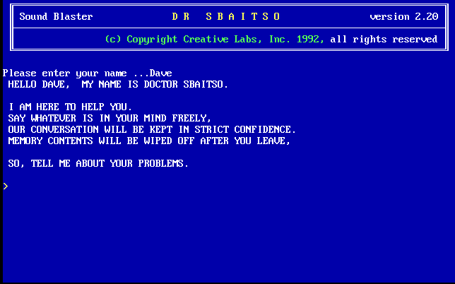 Dr. Sbaitso