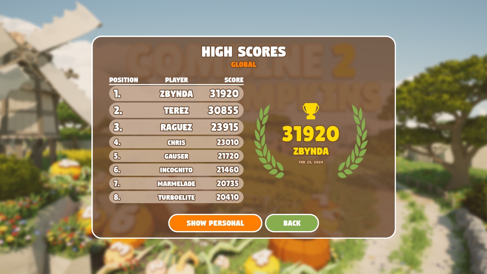 Combine 2 Pumpkins