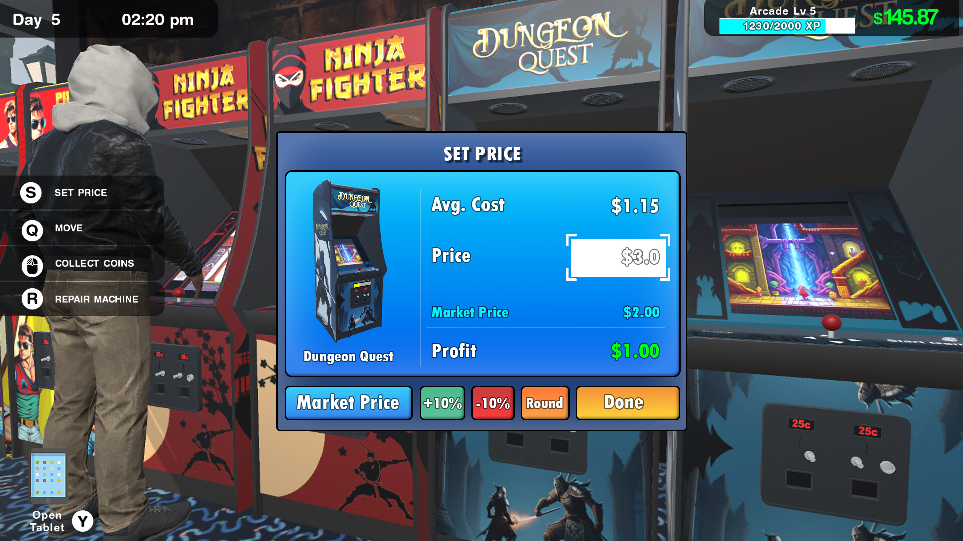 Arcade Management Simulator