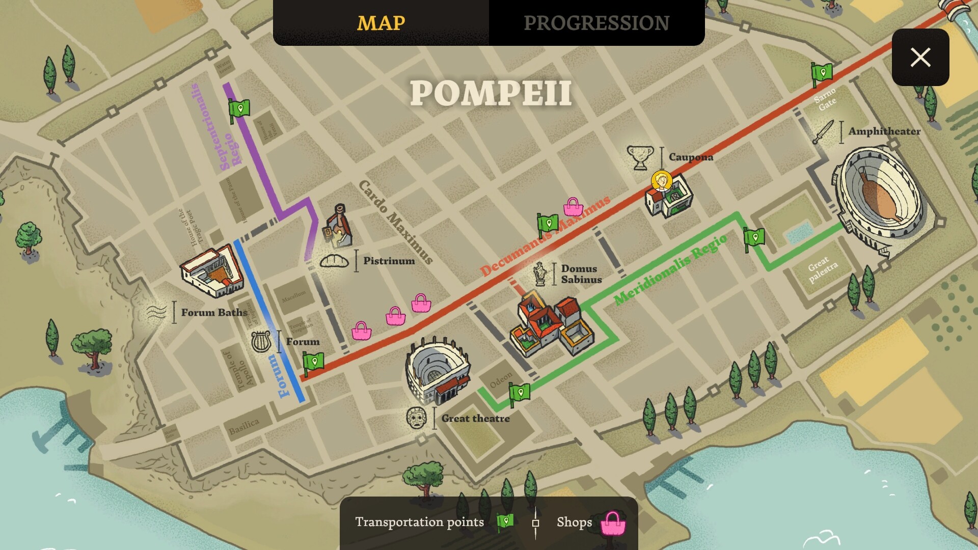 Danger in Pompeii