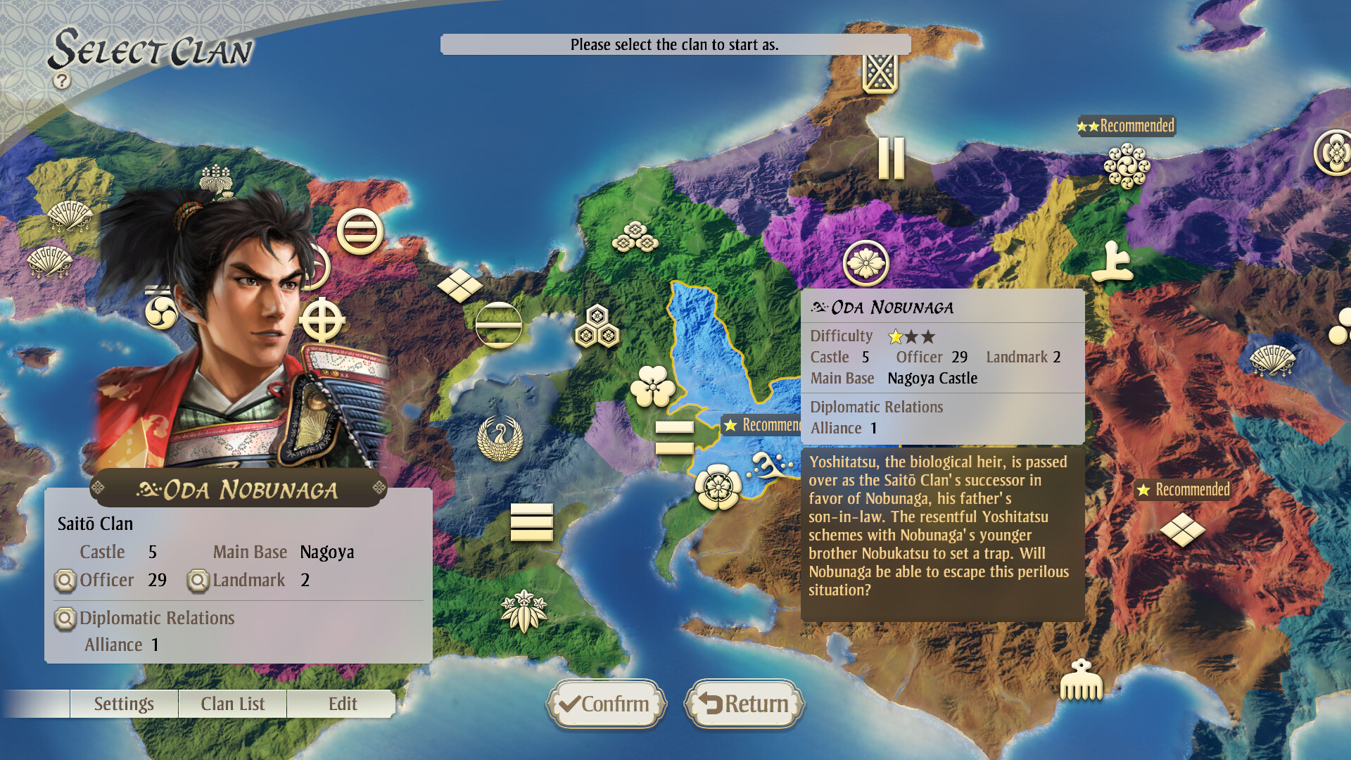 Nobunaga’s Ambition: Awakening – Set of 6 Scenarios
