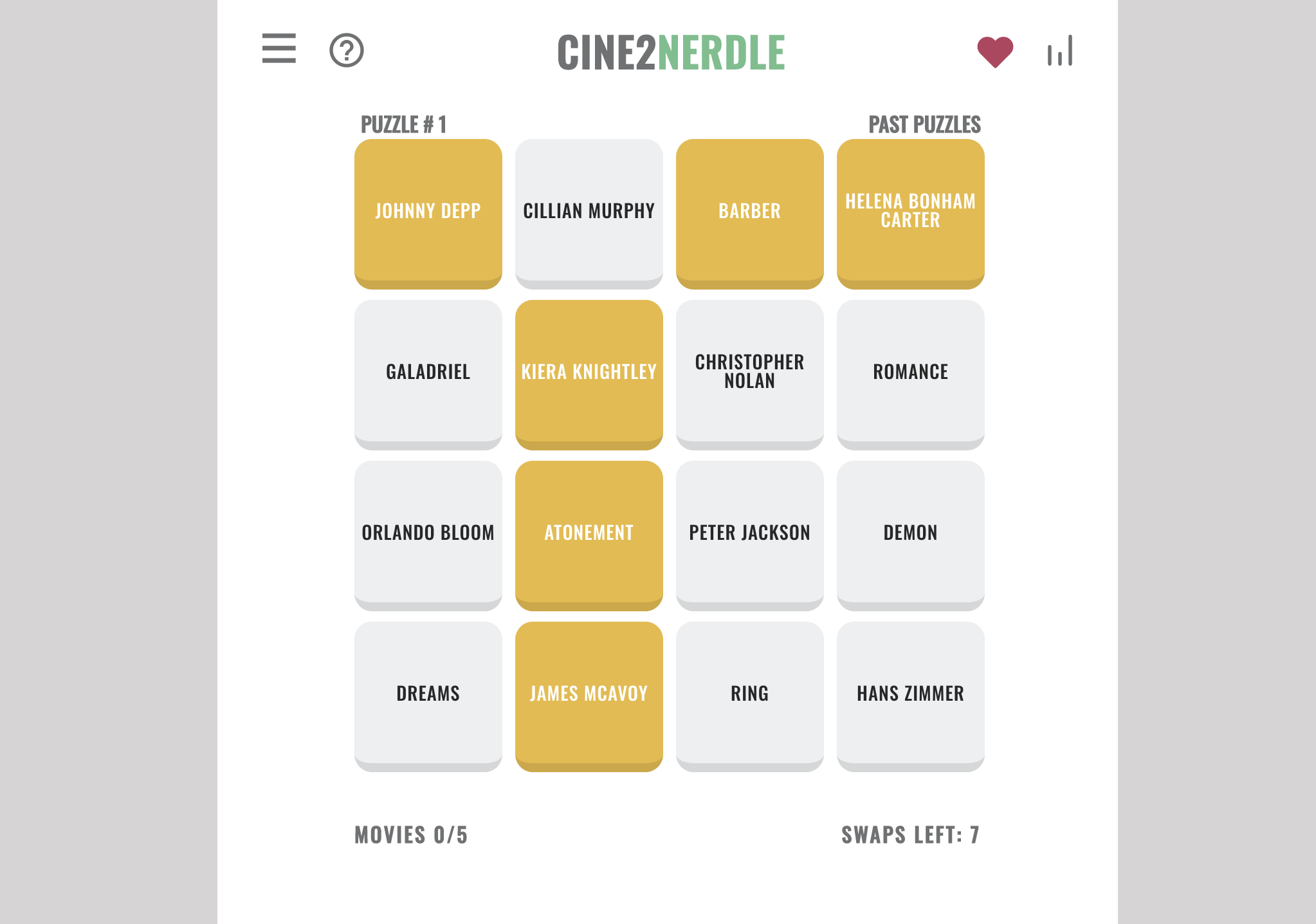 Cine2Nerdle