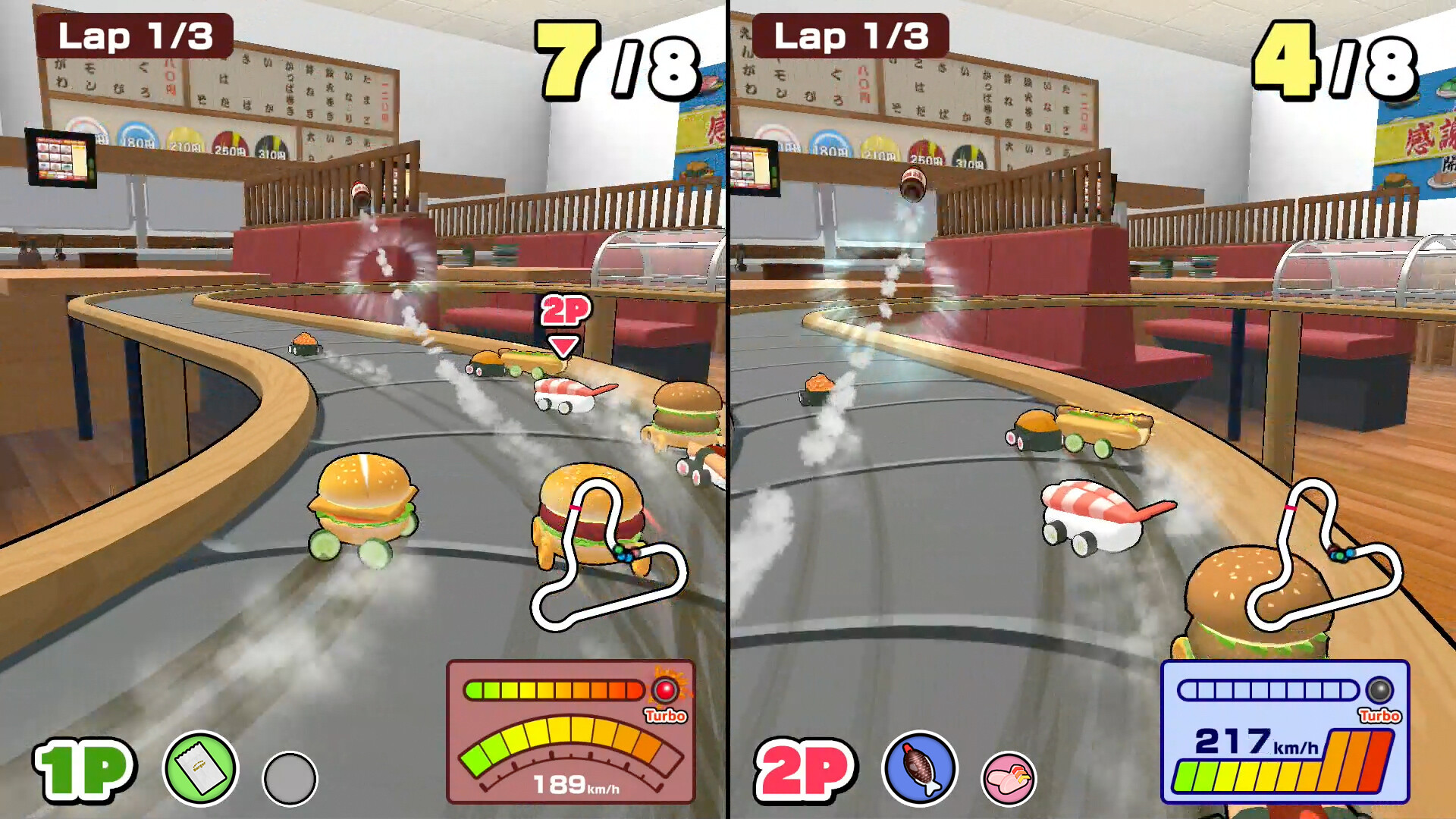 Sushi vs. Burger Race